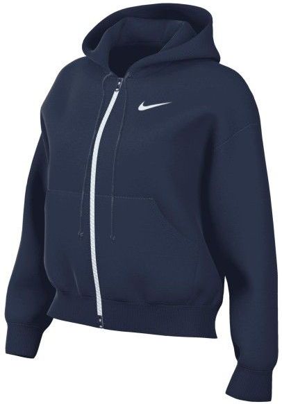 Nike - PHNX FLC - Sweatvest - Navy - Capuchon met Trekkoord