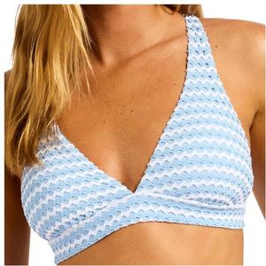 Seafolly Womens Multi Fit Longline Tri Bikinitop (Dames |oranje)