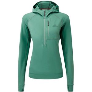 Mountain Equipment Womens Aiguille Hooded Top Hoodie (Dames |groen/turkoois)