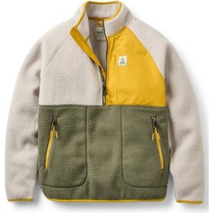 Passenger Womens Home 20 1/2 Zip Recycled Sherpa Fleece Fleecevest (Dames |olijfgroen)