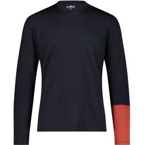 CMP Longsleeve Polyamid T-Shirt Sportshirt (Heren |zwart/blauw)