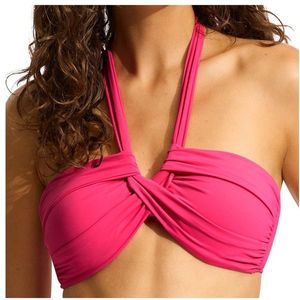 Seafolly Womens Collective Halter Bandeau Bikinitop (Dames |roze)
