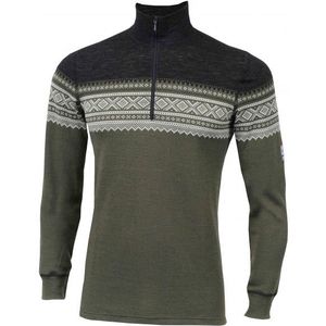 Aclima - DE Marius Mock Neck - Merinotrui - Olijfgroen