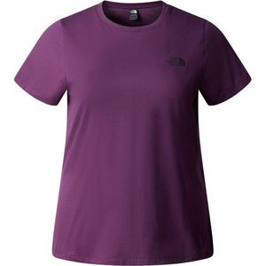 The North Face Womens Plus S/S Simple Dome Tee T-shirt (Dames |purper)