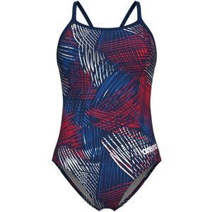 Arena Womens Team Energy Swimsuit Lightdrop Back Badpak (Dames |blauw)