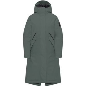 Jack Wolfskin Womens Brandenburger Coat Lange jas (Dames |grijs |waterdicht)