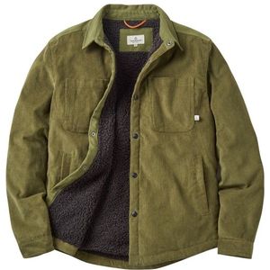 Passenger Kodiak 20 Sherpa Lined Cord Overshirt Overhemd (Heren |olijfgroen)