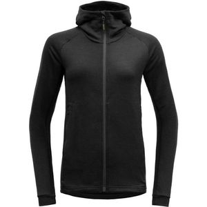 Devold Womens Nibba Merino Jacket Hood Merinovest (Dames |zwart)