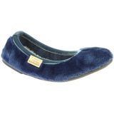 Living Kitzbühel Kids Ballerina Samt Unifaben Pantoffels (Kinderen |blauw)