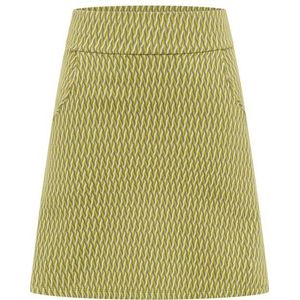 Tranquillo Womens Gestrickter Rock im Retro-Look Rok (Dames |olijfgroen/beige)