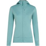 Icebreaker - W Merino 260 Quantum LS Zip Hoodie - Dames Fleece - Groen