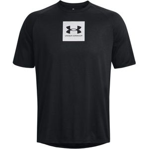 Under Armour Tech Print Fill S/S Sportshirt (Heren |zwart)
