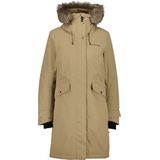 Didriksons Womens Erika Parka 3 Lange jas (Dames |beige |waterdicht)