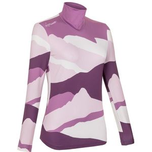 LaMunt Womens Ivana Tech Arty L/S Tee Sportshirt (Dames |purper/roze)