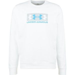 Under Armour Rival Terry Logo Crew Q2 Trui (Heren |wit)