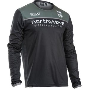 Northwave Edge 2 Jersey Long Sleeve Fietsshirt (Heren |grijs/zwart)