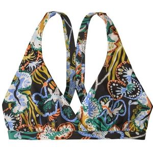 Patagonia Womens Bottom Turn Top Bikinitop (Dames |grijs)