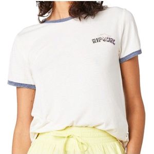 Rip Curl Womens Ringer Neon Tee T-shirt (Dames |wit)