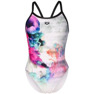 Arena Womens Airbrush Swimsuit Challenge Back Badpak (Dames |wit)