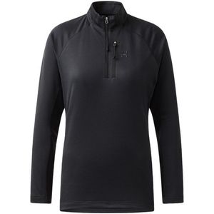 Haglöfs Womens Korp Mid Halfzip Fleecetrui (Dames |zwart)