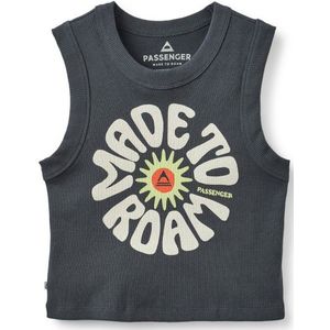 Passenger Womens Easy Days Ribbed Graphic Vest Top (Dames |grijs)