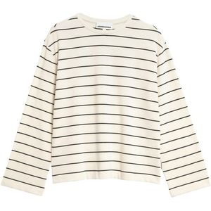 ARMEDANGELS Womens Marynaa Fine Stripe Longsleeve (Dames |wit)