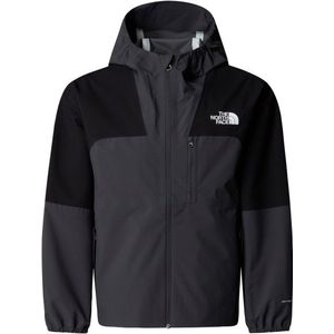 The North Face - Hike-shelljas - Tnf Black-asphalt Grey - Voor Tieners