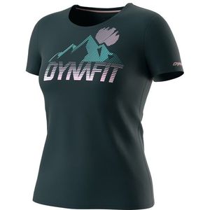 Dynafit Womens Transalper Graphic S/S Tee Sportshirt (Dames |blauw)