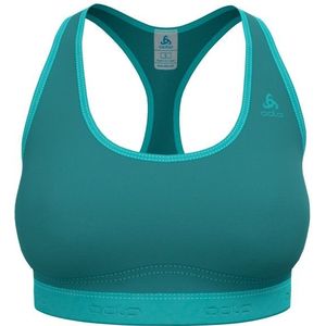 Odlo Womens Ascent PW Medium Sport Bra Sportbeha (Dames |turkoois)