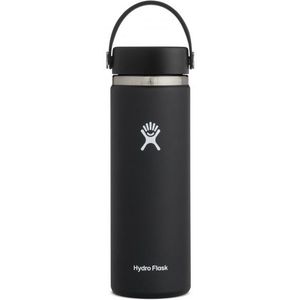 Hydro Flask Wide Mouth With Flex Cap 20 Isoleerfles (zwart/grijs)