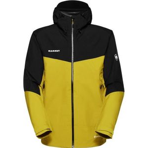 Mammut Convey Tour Hardshell Hooded Jacket Regenjas (Heren |geel/zwart |waterdicht)