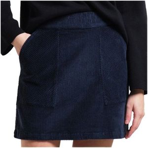 DEDICATED Womens Skirt Majorna Corduroy Rok (Dames |blauw)