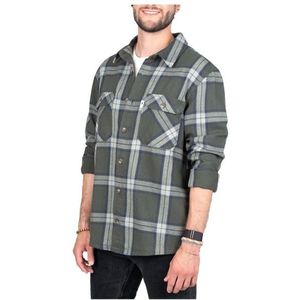 NIKIN Treeplanter Overshirt Check Overhemd (grijs)