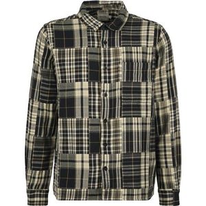 DEDICATED Shirt Rute Flannel Patchwork Overhemd (Heren |grijs)