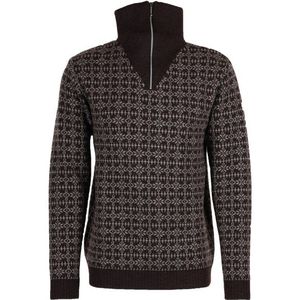 Albmerino Troyer Norweger Wollen trui (Heren |grijs/zwart)