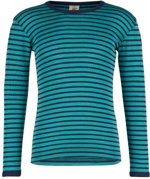Engel - Kinder Onderhemd L/S - Merino-ondergoed - Turkoois