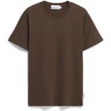 ARMEDANGELS - JAAMES - Shirt - Chocoladebruin - Kwartmouw - Ronde Hals