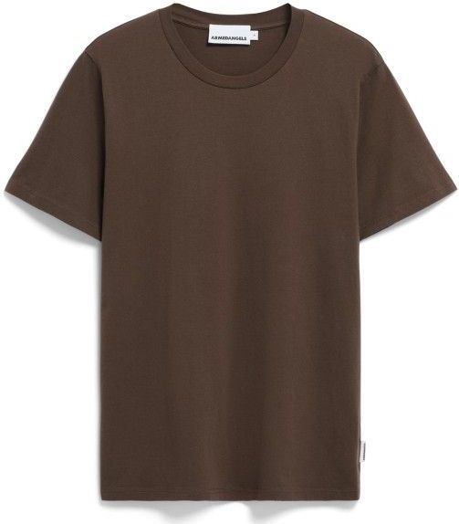 ARMEDANGELS - JAAMES - Shirt - Chocoladebruin - Kwartmouw - Ronde Hals