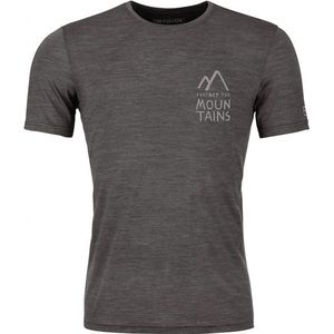 Ortovox 120 Cool Tec Mountain Duo T-Shirt Merinoshirt (Heren |zwart)