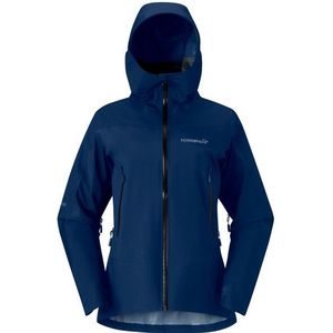 Norrona Womens Falketind GORE-TEX Jacket Regenjas (Dames |blauw |waterdicht)