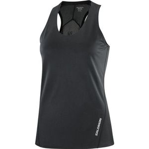Salomon Womens Sense Aero Singlet Hardloopshirt (Dames |zwart)