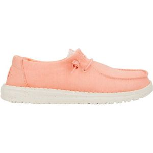 HeyDude Womens Wendy Canvas Sneakers (Dames |roze/beige)