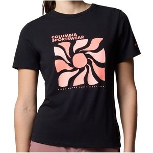 Columbia - Sun Trek Graphic S/S III - Sportshirt - Zwart - Katoen/Polyester/Elastaan