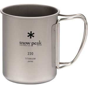 Snow Peak Titanium Single Cup (grijs)