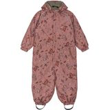 Mikk-Line - Polyester Junior Suit AOP Floral - Overall - Bruin - Waterdicht