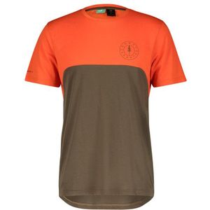 Scott Trail Flow Dri S/S Fietsshirt (Heren |bruin)