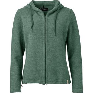 Mufflon Womens Kalea Merinohoodie (Dames |olijfgroen)