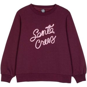 Santa Cruz Womens Ribbon Script Front Crew Trui (Dames |purper)