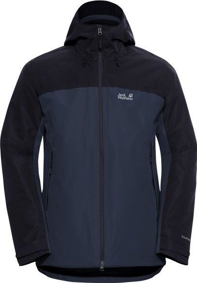 Jack Wolfskin - Wild Places 3in1 Jas - Zwart - Herenkleding - Regenjas