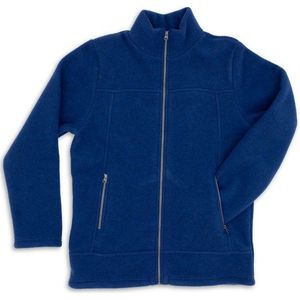 Engel Herren-Jacke mit Reißverschluss an den Taschen Wollen vest (Heren |blauw)